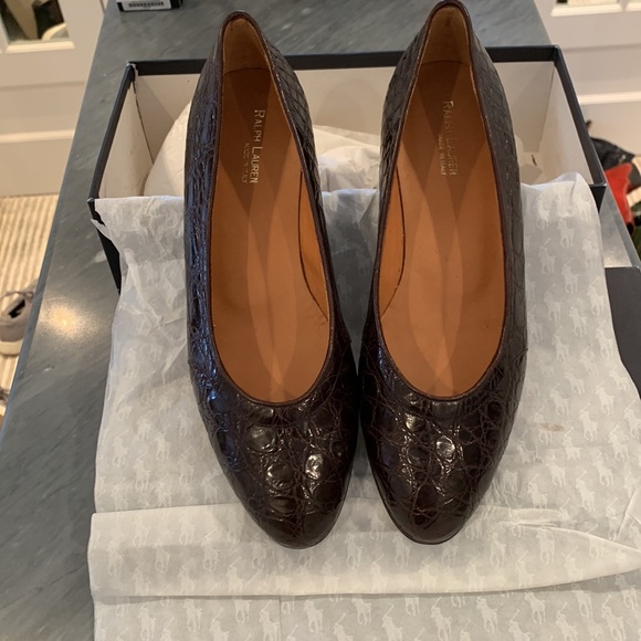 Vintage Ralph Lauren Crocodile Loafers - Picture 4 of 6